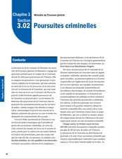 Les poursuites criminelles (Criminal Prosecutions)