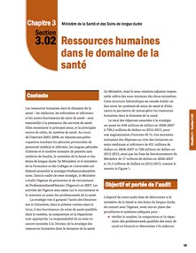 Ressources humaines dans le domaine de la santé