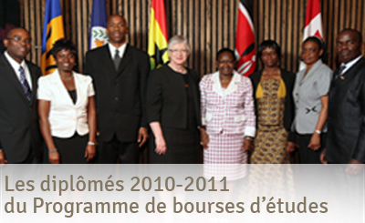 Les diplômés 2010-2011 du Programme de bourses d’études