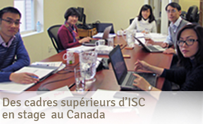 Des cadres supérieurs d'ISC en stage au Canada