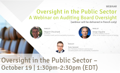 Oversight in the Public Sector – A Webinar on Auditing Board Oversight