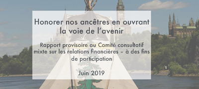 Le Comité consultatif mixte sur les relations financières recommande la nomination d’un vérificateur général des Premières Nations