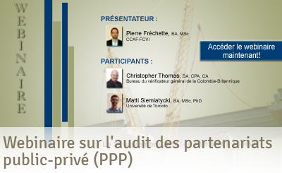 Webinaire – L’audit des partenariats public-privé (en anglais)