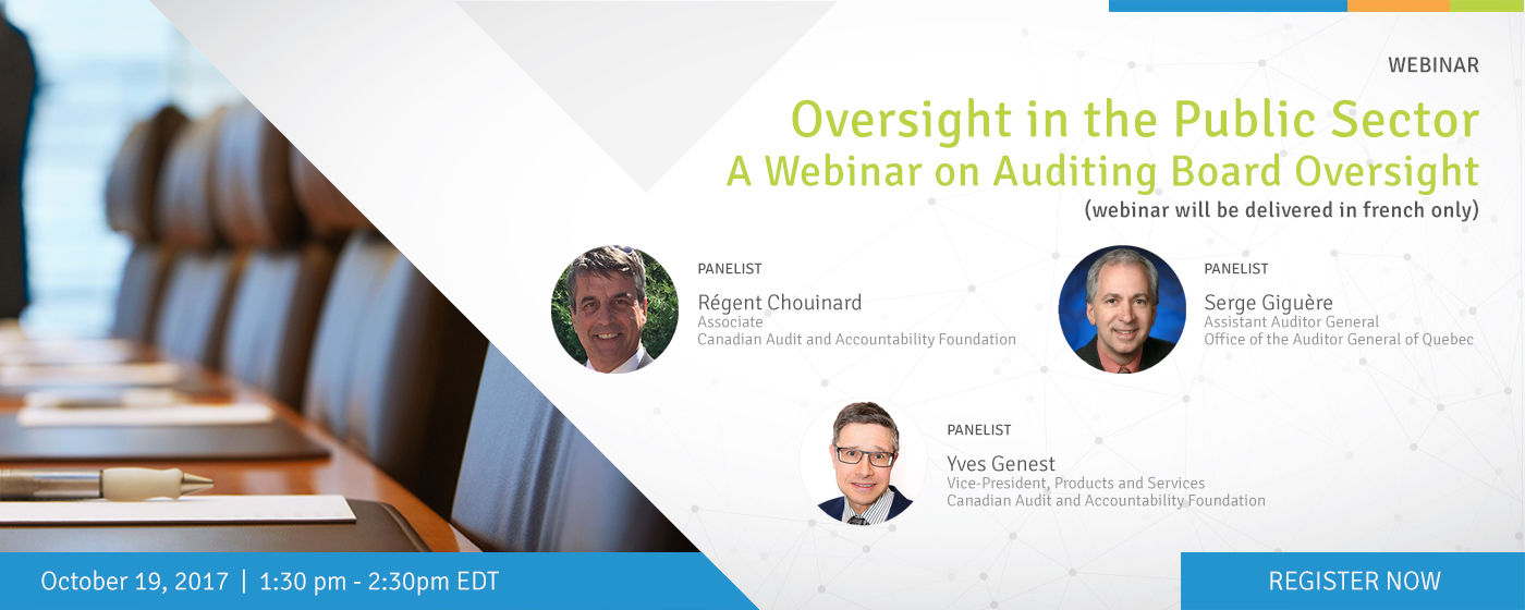 Oversight in the Public Sector – A Webinar on Auditing Board Oversight