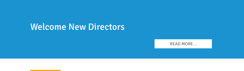 Welcome New Directors