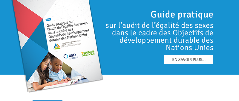 Guide Pratique Sur Laudit De Légalité Des Sexes Dans Le Cadre Des Objectifs De Développement 