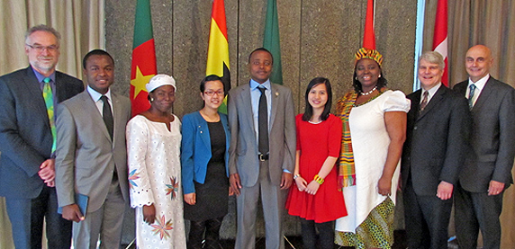 The 2013-14 Fellows with program partners