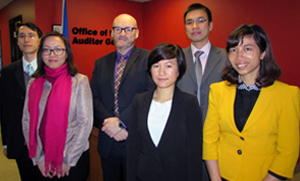 The Vietnam interns at OAG Nova Scotia
