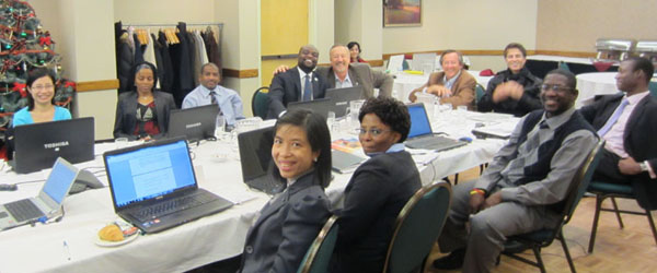 The Fellows working during the December 2011 workshop